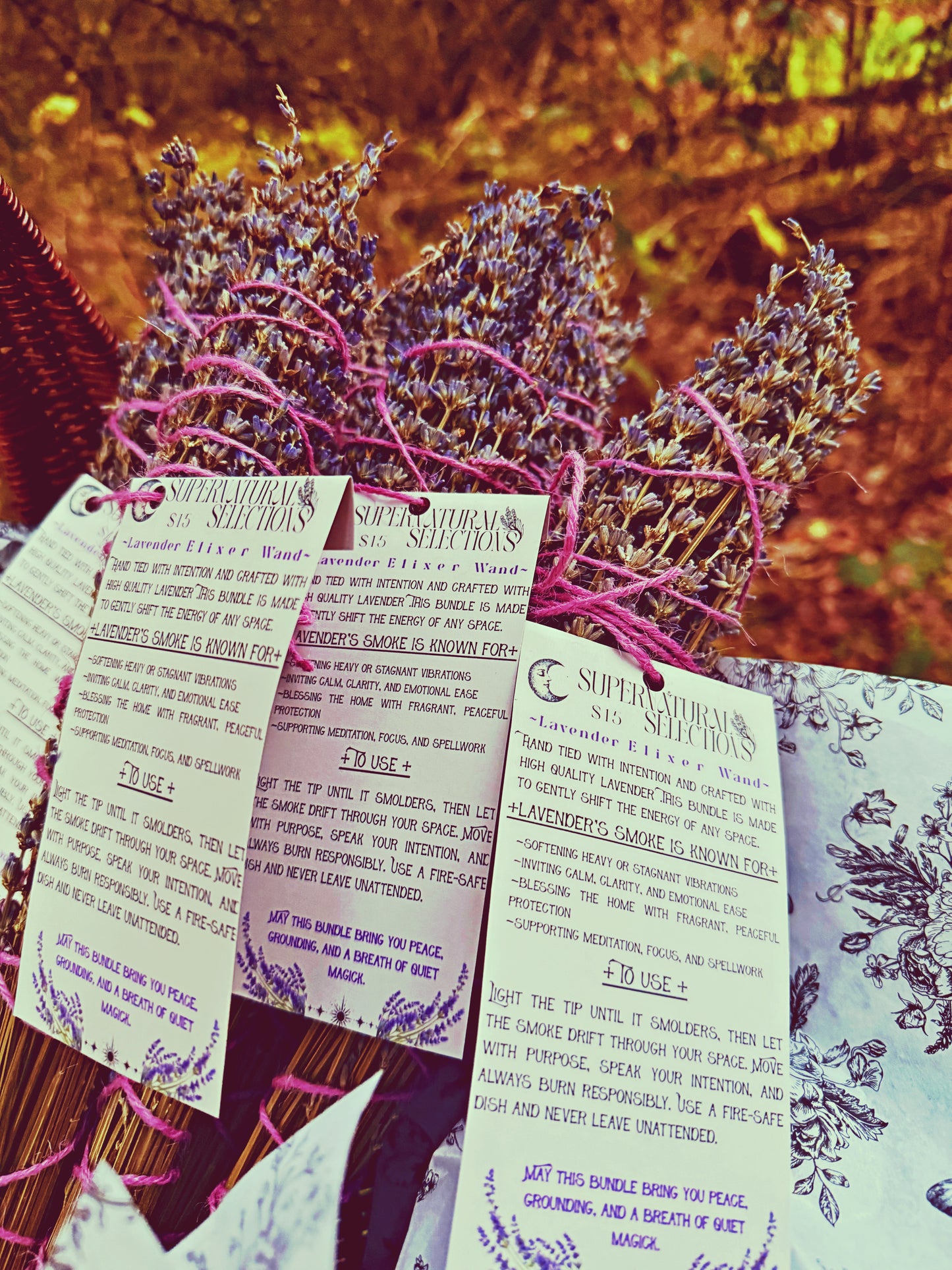 Lavender Elixir wands